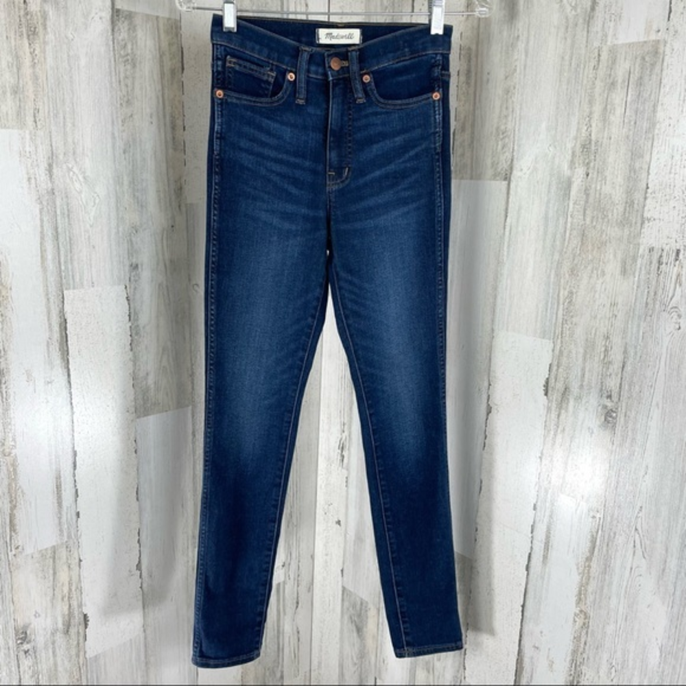 Madewell Women’s‎ Dark Wash Denim Blue 10” High Rise Skinny Jeans Size 24